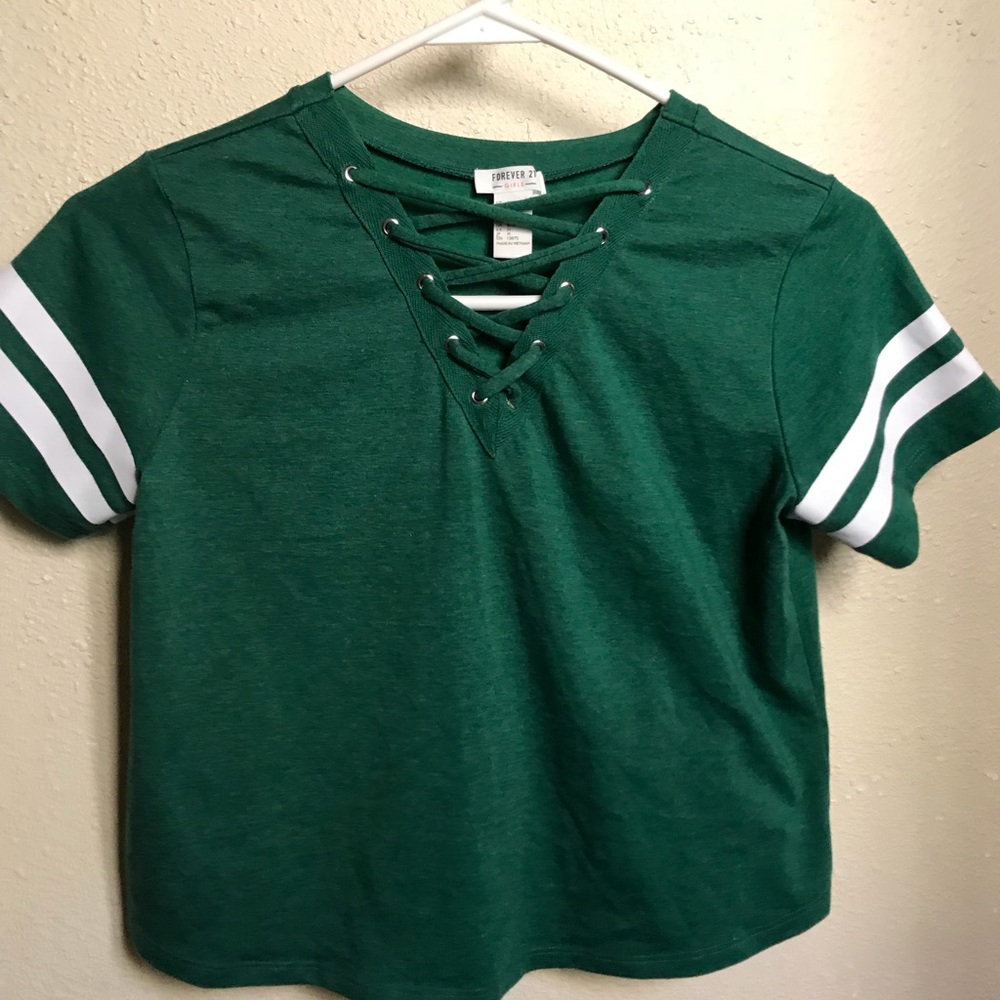 Green top from forever 21 for girls